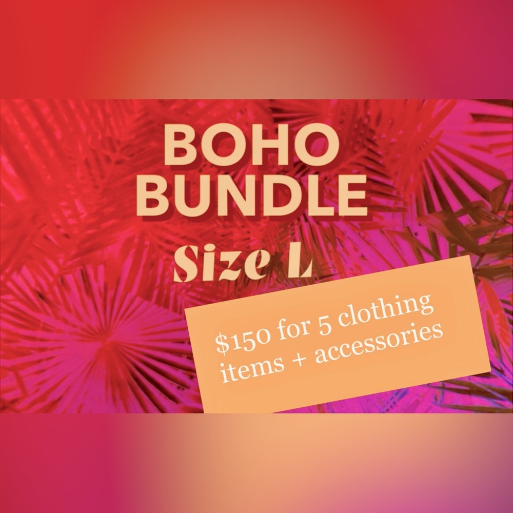 PERSONALIZED BUNDLE | 4-5 items of clothing and at least 2 accessories | Size L